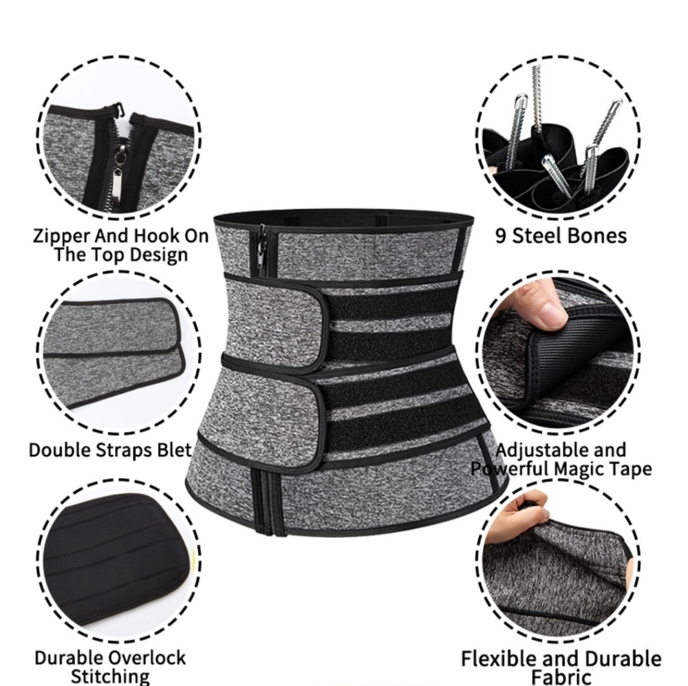Women's Grey Waist Training Belt